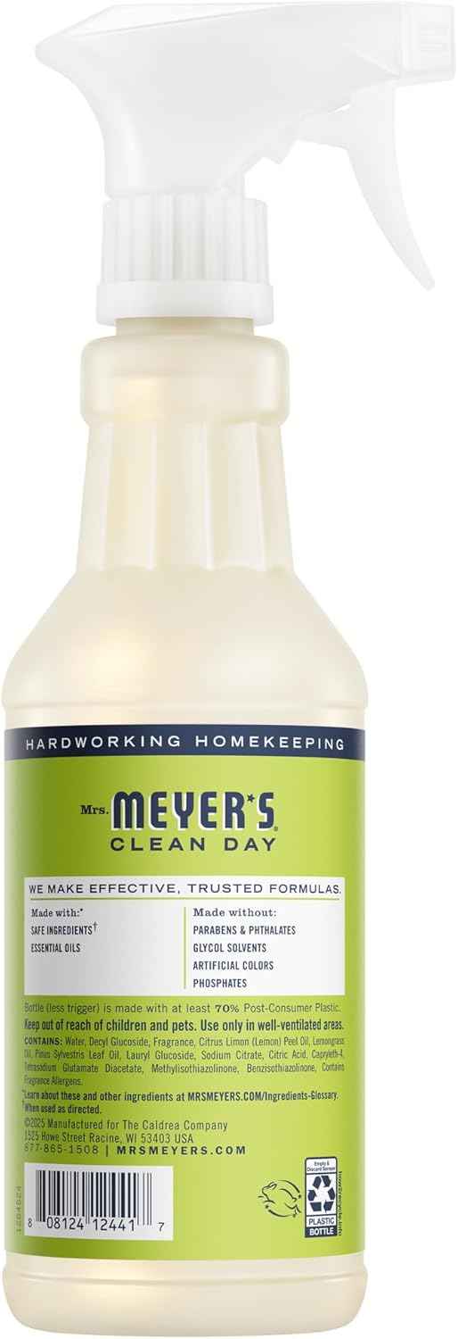 MRS. MEYER'S CLEAN DAY All-Purpose Cleaner Spray, Cruelty Free Formula, Lemon Verbena, 16 fl. oz - Pack of 3