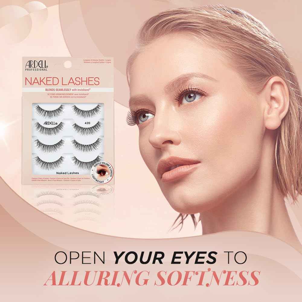 Ardell – Lightweight Natural Strip Lashes with Invisiband, Reusable False Eyelashes