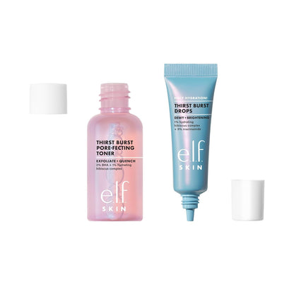 e.l.f._SKIN_Thirst_Burst_Dew-O,_Travel-Sized_Skincare_Set,_Exfoliating_Facial_Toner_&_Hydrating_Serum_Drops,_Gives_Skin_A_Dewy,_Bouncy_Glow,_Vegan_&_Cruelty-Free