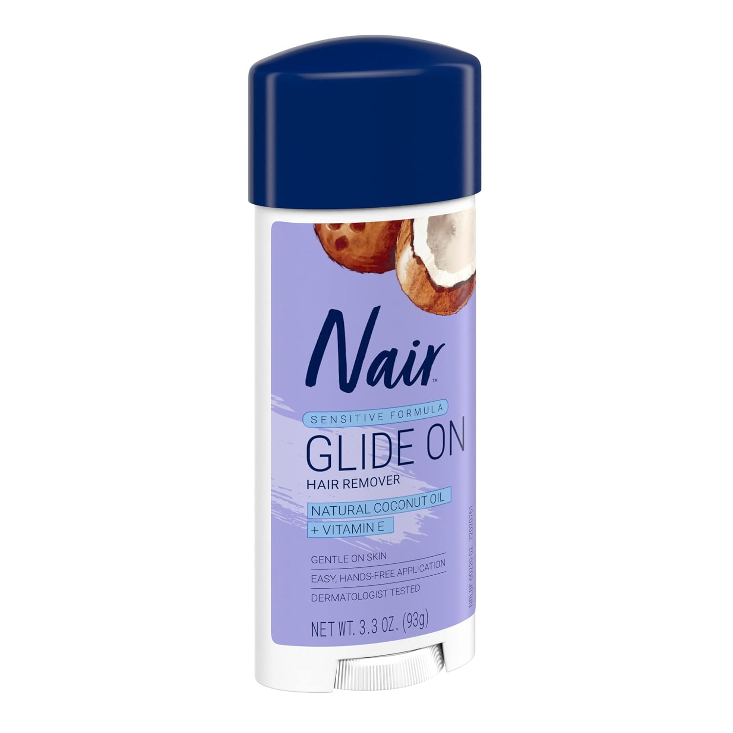 Nair_Sensitive_Formula_Glide_On,_Hands-Free_Applicator_Hair_Removal_Cream_with_Coconut_Oil_and_Vitamin_E_for_Body,_3.3_oz 