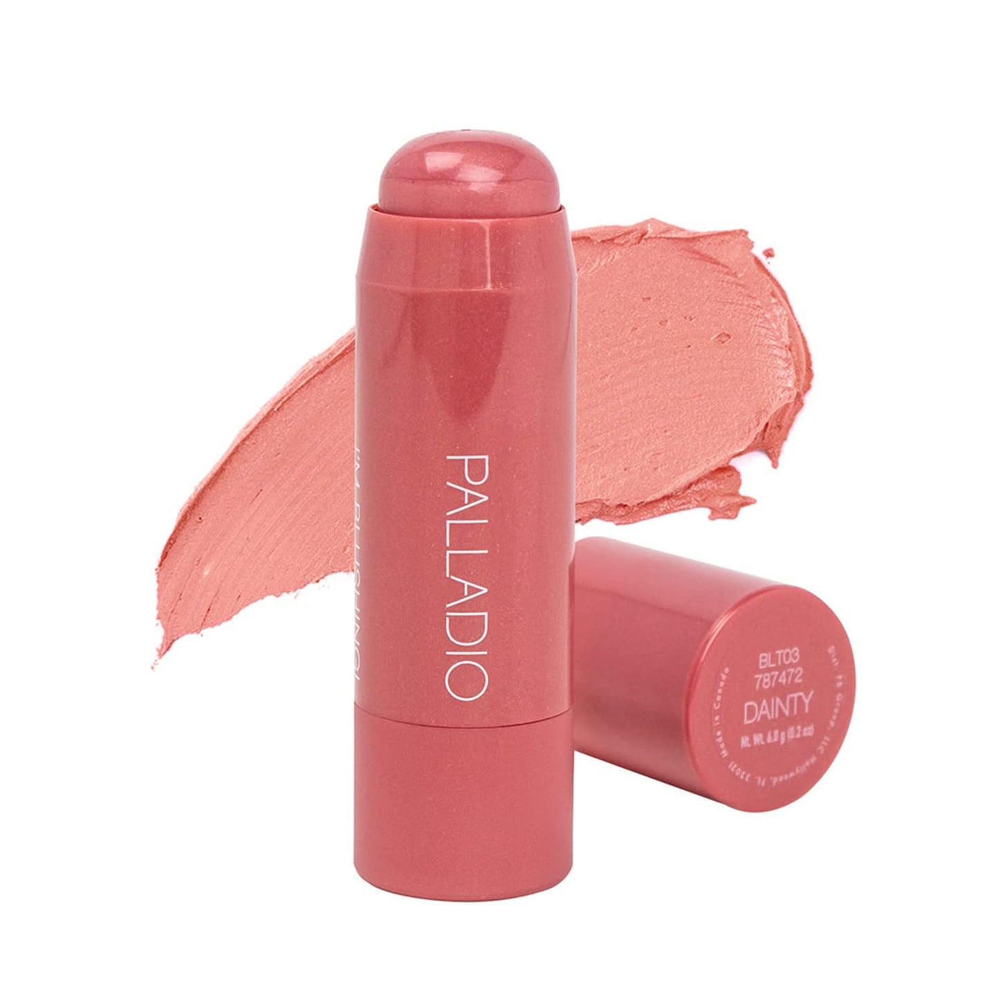 Palladio I&amp;#39;m Blushing 2-in-1 Cheek and Lip Tint, Buildable Lightweight Cream Blush, Sheer Multi Stick Hydrating formula, All day wear, Easy Application, Shimmery, Blends Perfectly onto Skin, Dainty