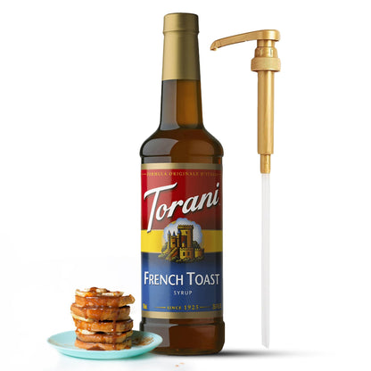French Toast Syrup for Coffee &amp;amp; Cocktails 25.4 Ounces, with Fresh Finest Syrup Pump