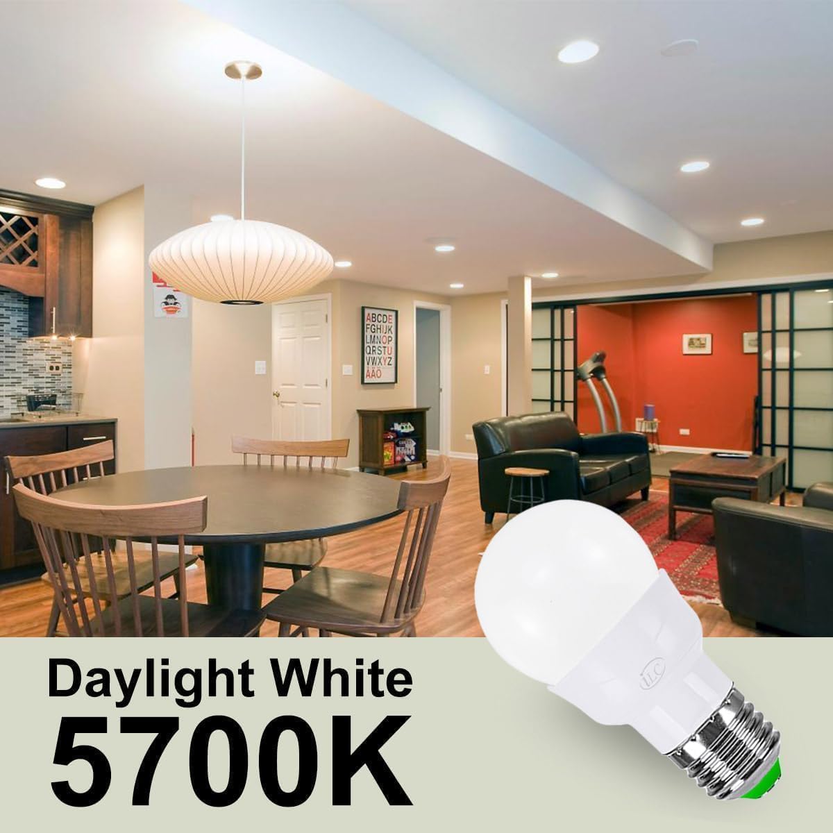 ILC_RGB_LED_Light_Bulb,_Color_Changing_40W_Equivalent,_Daylight_White,_450LM_Dimmable_5W_E26_Screw_Base_RGBW,_Mood_Light_Bulb_-_12_Color_Choices_-_Timing_Infrared_Remote_Control_Included_(4_Pack)