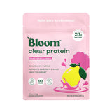 Bloom Clear Protein, Whey Protein Isolate with Collagen Peptides and Digestive Enzymes, 20g Protein, Sugar Free Post Workout Drink Mix, 90 Calories, 10 Servings