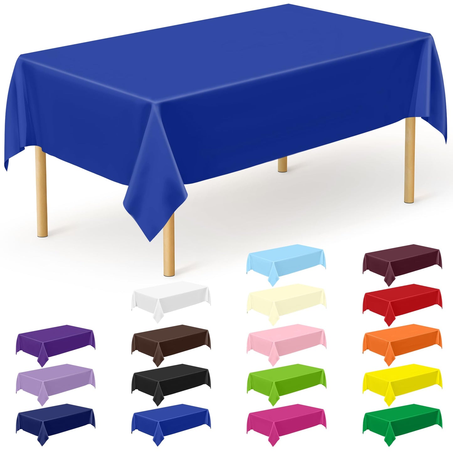 Blue - 12pcs 54x108 in