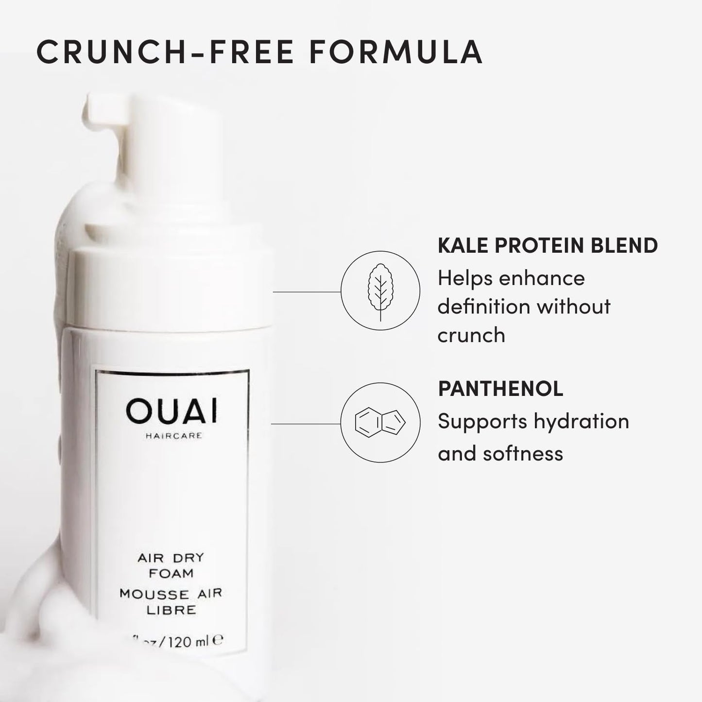 OUAI_Air_Dry_Foam_-_Hair_Mousse_for_Curly_Hair_&_Beach_Waves_-_Conditioning_&_Detangling_With_Kale_and_Carrot_Extract_-_Paraben,_Phthalate_and_Sulfate_Free_(4_Oz)