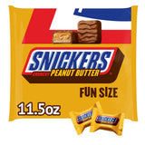 SNICKERS Crunchy Peanut Butter Squared Fun Size Halloween Chocolate Candy Bars, 11.5oz