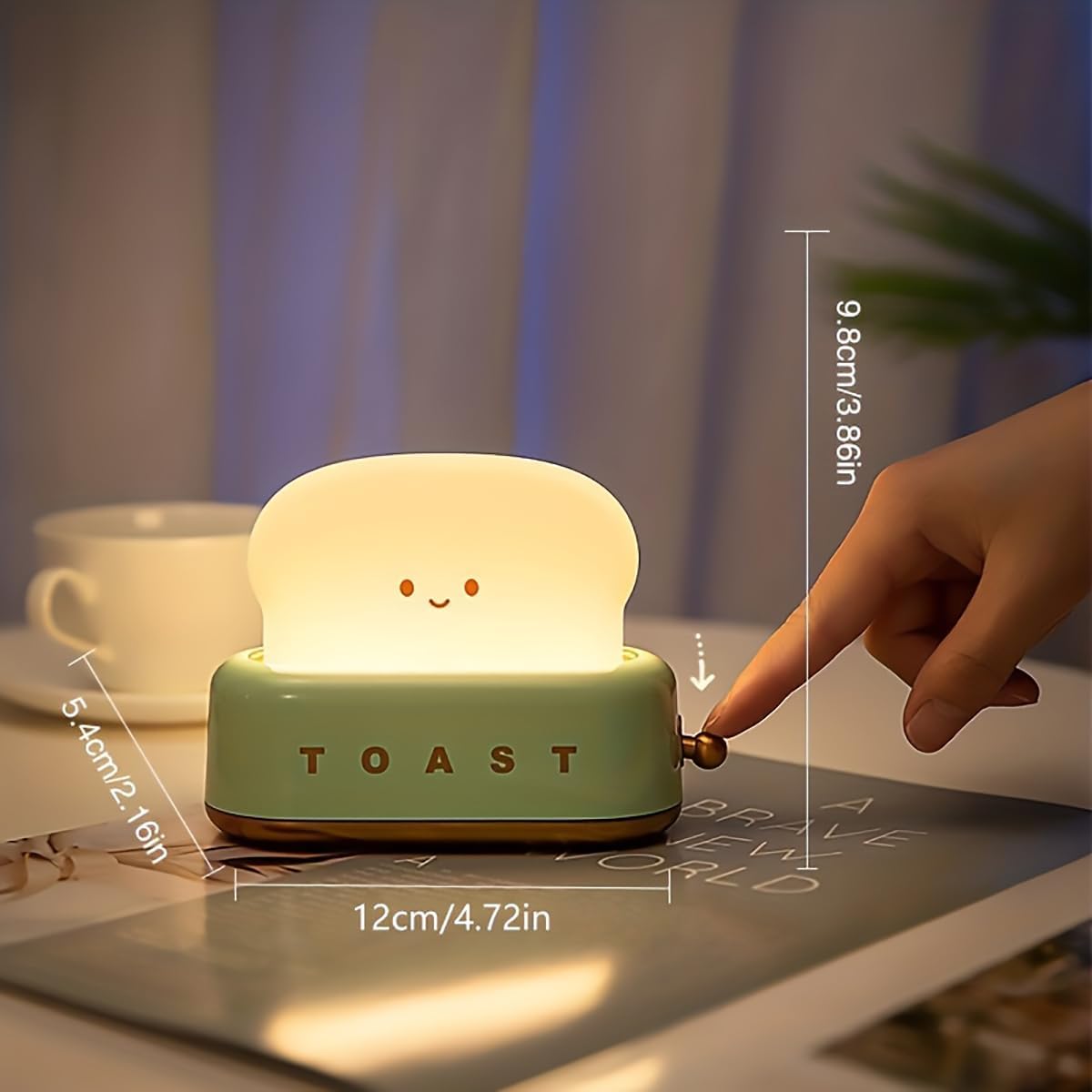 QANYI_Desk_Decor_Toaster_Lamp,_Rechargeable_Small_Lamp_with_Smile_Face_Toast_Bread_Cute_Toaster_Shape_Room_Decor_Night_Light_for_Bedroom,_Bedside,_Living_Room,_Dining,_Desk_Decorations,_Gift