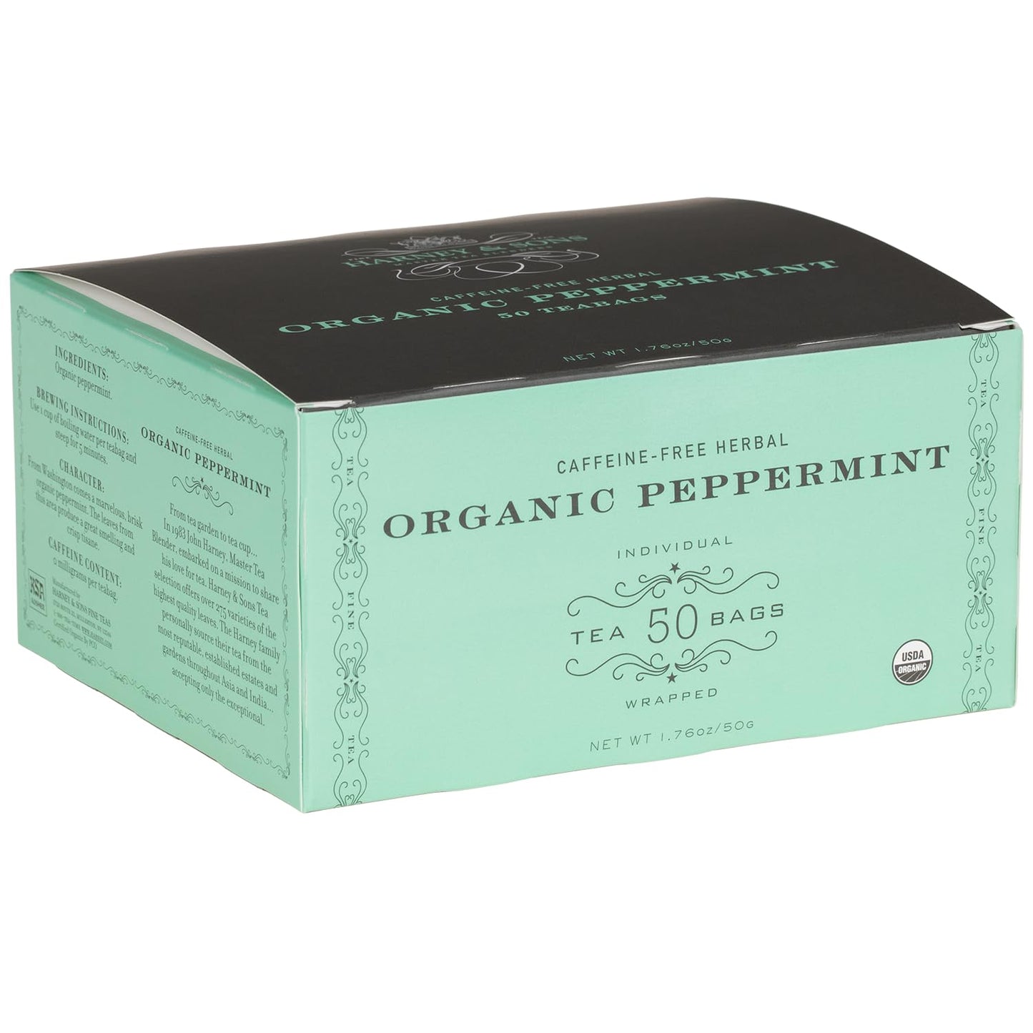 Harney_&_Sons_Organic_Peppermint_Tea_1.76oz/50g_(50_Tea_Bags)
