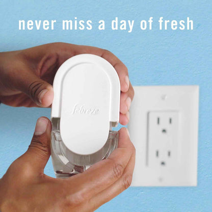 Febreze Plug In Air Freshener, Odor-Fighting Scented Oil Refill, Air Fresheners for Home and Bathroom and Kitchen, Long Lasting for Strong Odors, Spring Scent Mix, 3 Refills