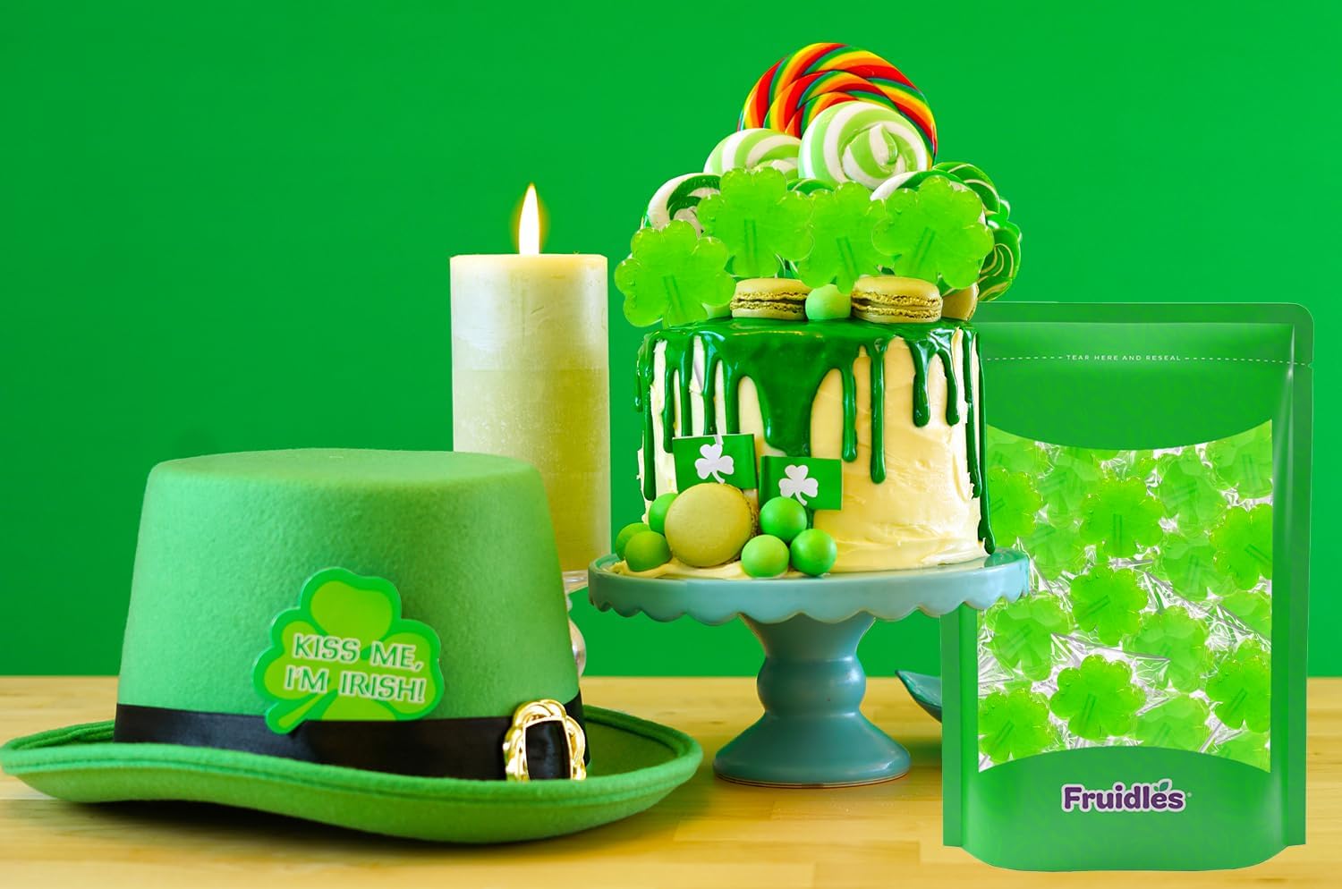 St._Patrick's_Day_25_Green_Shamrock_Lollipops,_Clover_Candy_Suckers,_Party_Favor,_Individually_Wrapped_(25-Pack)_Green_Apple_Flavor