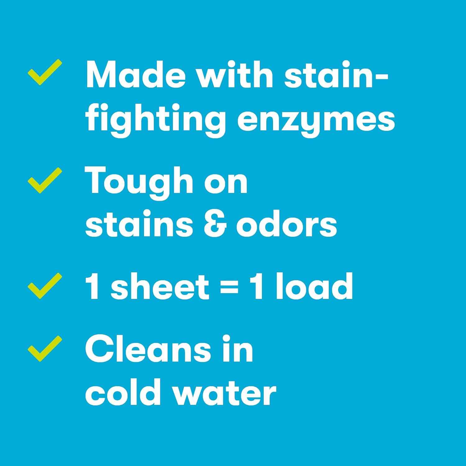 ECOS Laundry Detergent Sheets Vegan, No Plastic Jug, No Mess & Liquid Free - Hypoallergenic, Plant Powered Laundry Detergent Sheet - Free and Clear