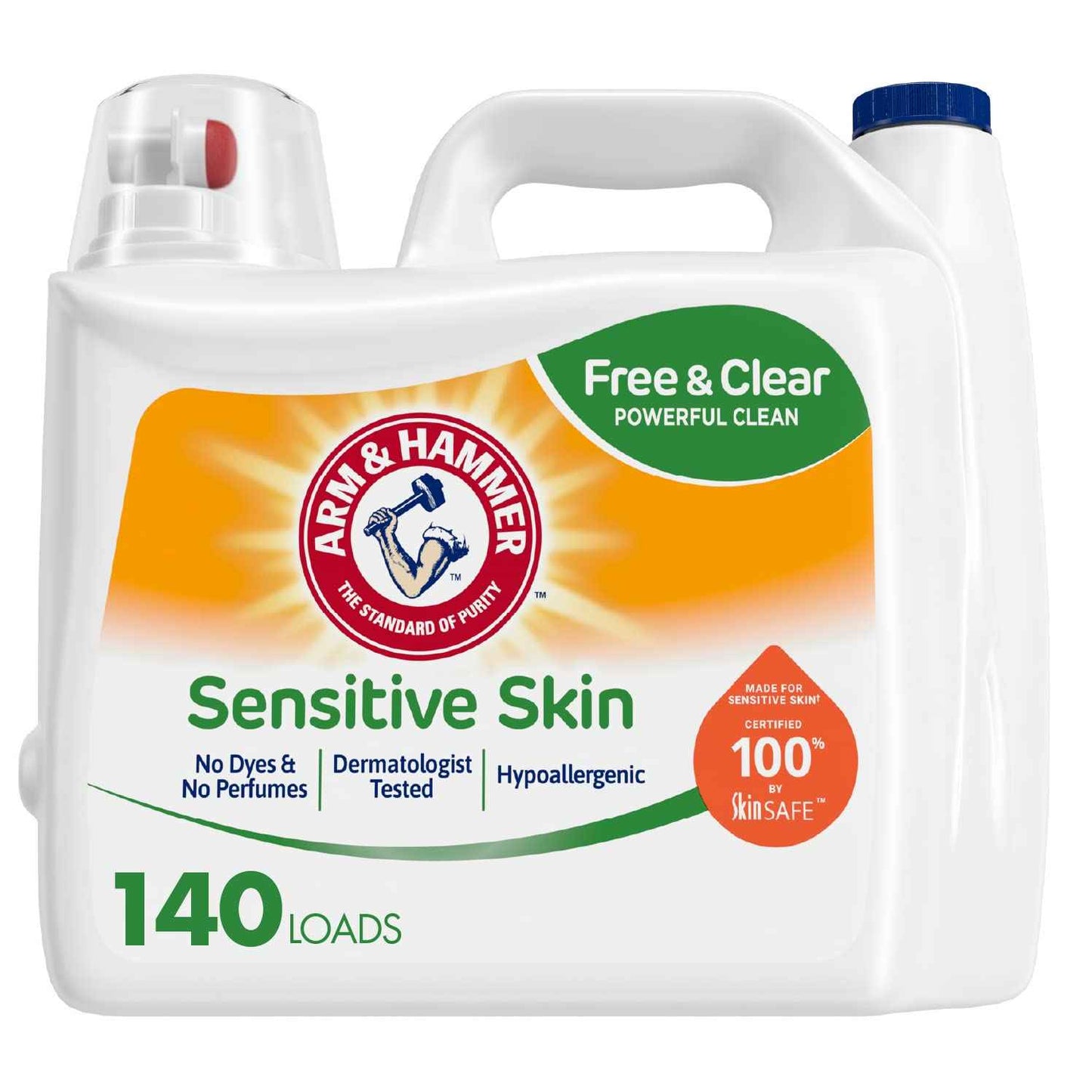 ARM & HAMMER Sensitive Skin, Liquid Laundry Detergent