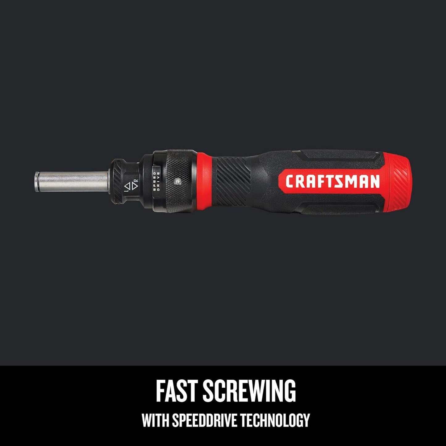 CRAFTSMAN_Ratcheting_Screwdriver,_SpeedDrive,_2”_Double_Ended_Bits_Included,_Handle_Holds_Up_To_6_Bits_(CMHT68129)