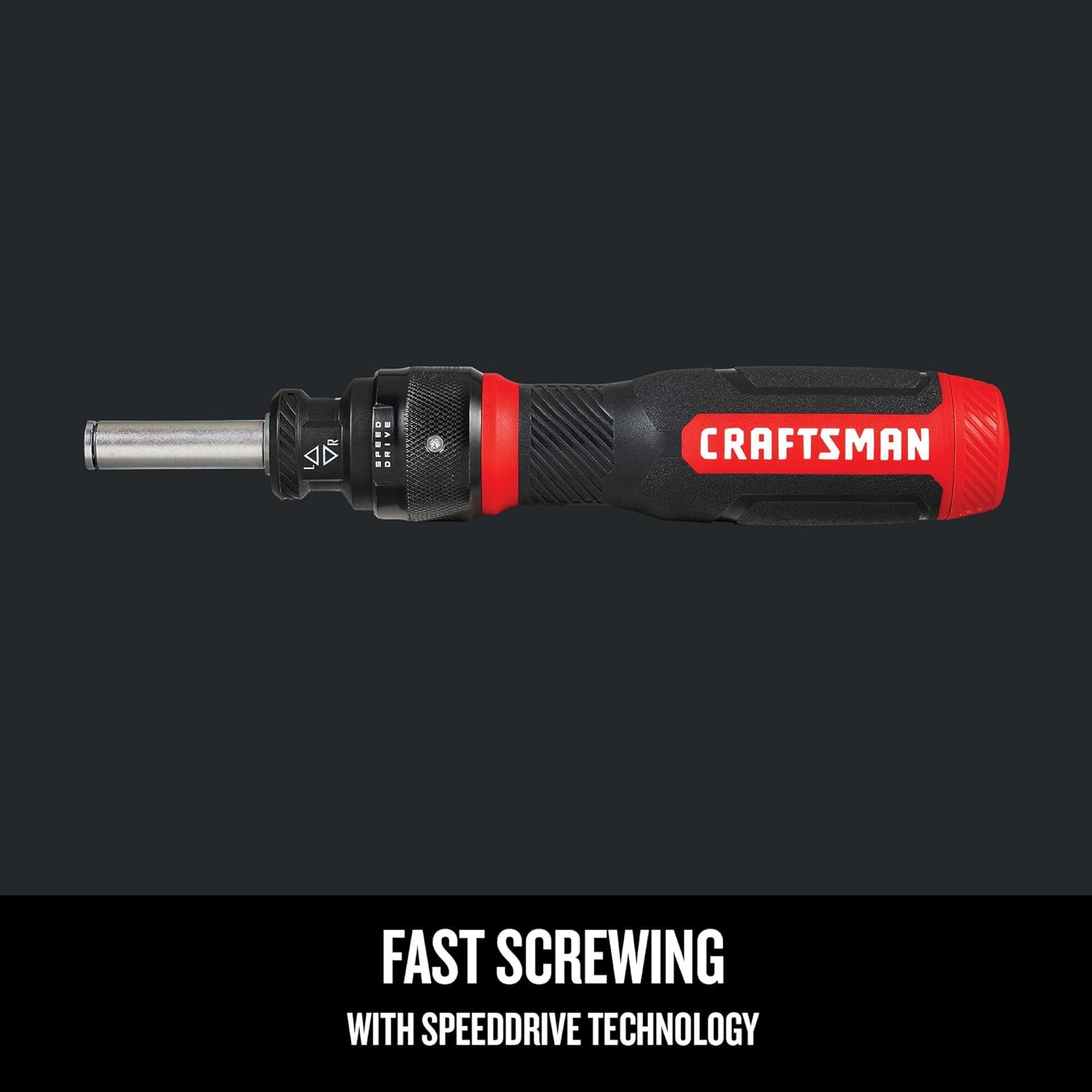 CRAFTSMAN_Ratcheting_Screwdriver,_SpeedDrive,_2”_Double_Ended_Bits_Included,_Handle_Holds_Up_To_6_Bits_(CMHT68129)