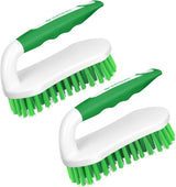 SetSail Scrub Brush, Heavy-Duty Scrub Brushes for Cleaning with Stiff Bristles Cleaning Brush for Shower, Bathroom, Carpet, Kitchen and Bathtub Scrubber - 2 Pack