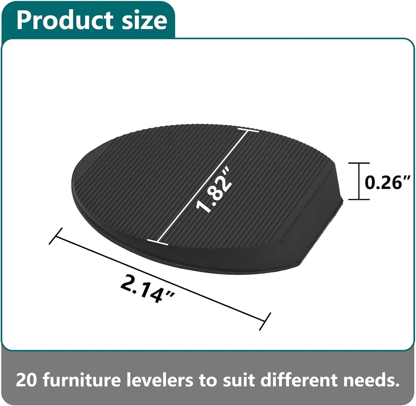 Jayen_Rubber_Shims_20_Pack_–_Non-Slip_Furniture_Levelers_&_Stackable_Wedges_for_Tables,_Toilets,_Appliances_&_More_–_DIY_Home_Improvement,_Black