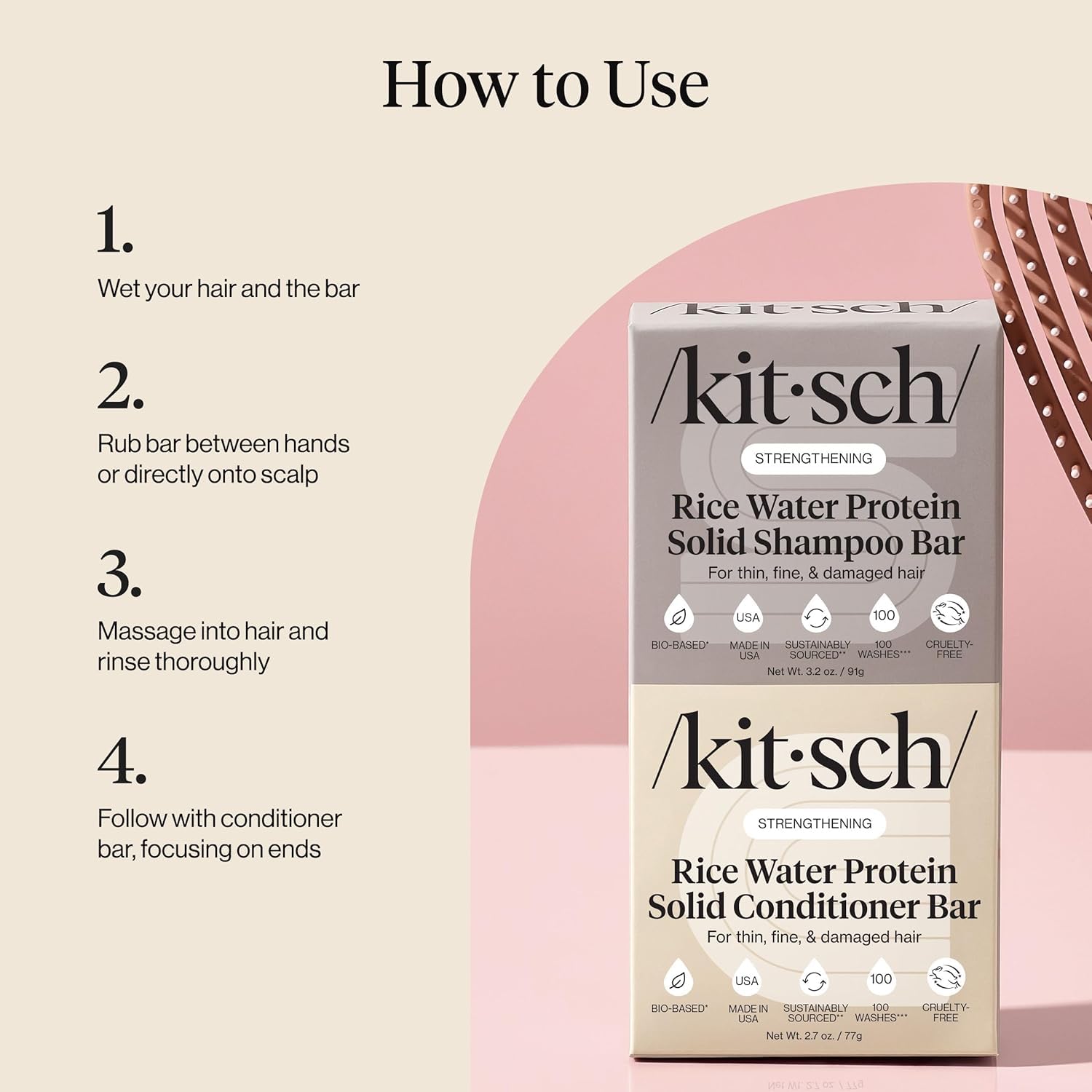 Kitsch_Rice_Water_Shampoo_&_Conditioner_Set_–_Solid_Shampoo_&_Conditioner_Bar_with_Protein_for_Hair_Growth,_Strengthening_Hair_&_Damage_Repair_–_Paraben,_Sulfate_&_Silicone_Free_–_2_Pack