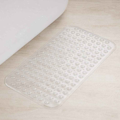 AmazerBath Bath Tub Mat, Medium Size 27.6 x 15 Inches Non-Slip Shower Mats with Suction Cups and Drain Holes, Bathroom Bathtub Mats Machine Washable