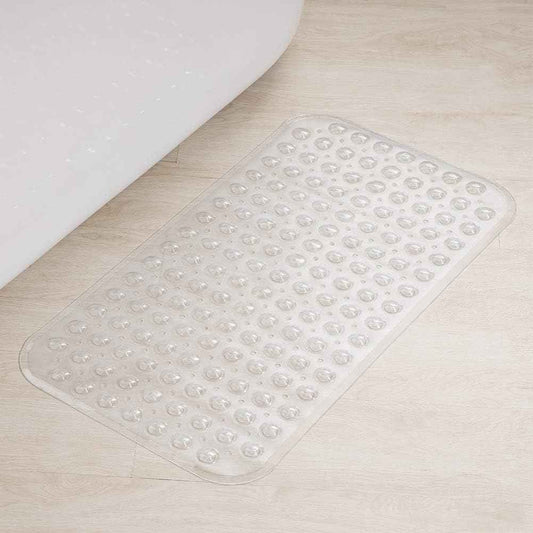 AmazerBath Bath Tub Mat, Medium Size 27.6 x 15 Inches Non-Slip Shower Mats with Suction Cups and Drain Holes, Bathroom Bathtub Mats Machine Washable