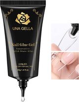 Modelones 500Pcs Nail Tips - Pre-shaped Half Matte Full Cover Acrylic Gel Kit False Nail Tip Press on Nails for Nail Extension DIY Salon
