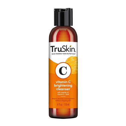 TruSkin_Vitamin_C_Face_Wash_Cleanser_-_Brightening_Facial_Cleanser_with_Vitamins_C_&_E,_Rosehip_Oil,_Aloe_Vera_&_MSM_-_Gently_Cleanses,_Refreshes_&_Supports_Radiant_Skin_-_4_fl_oz