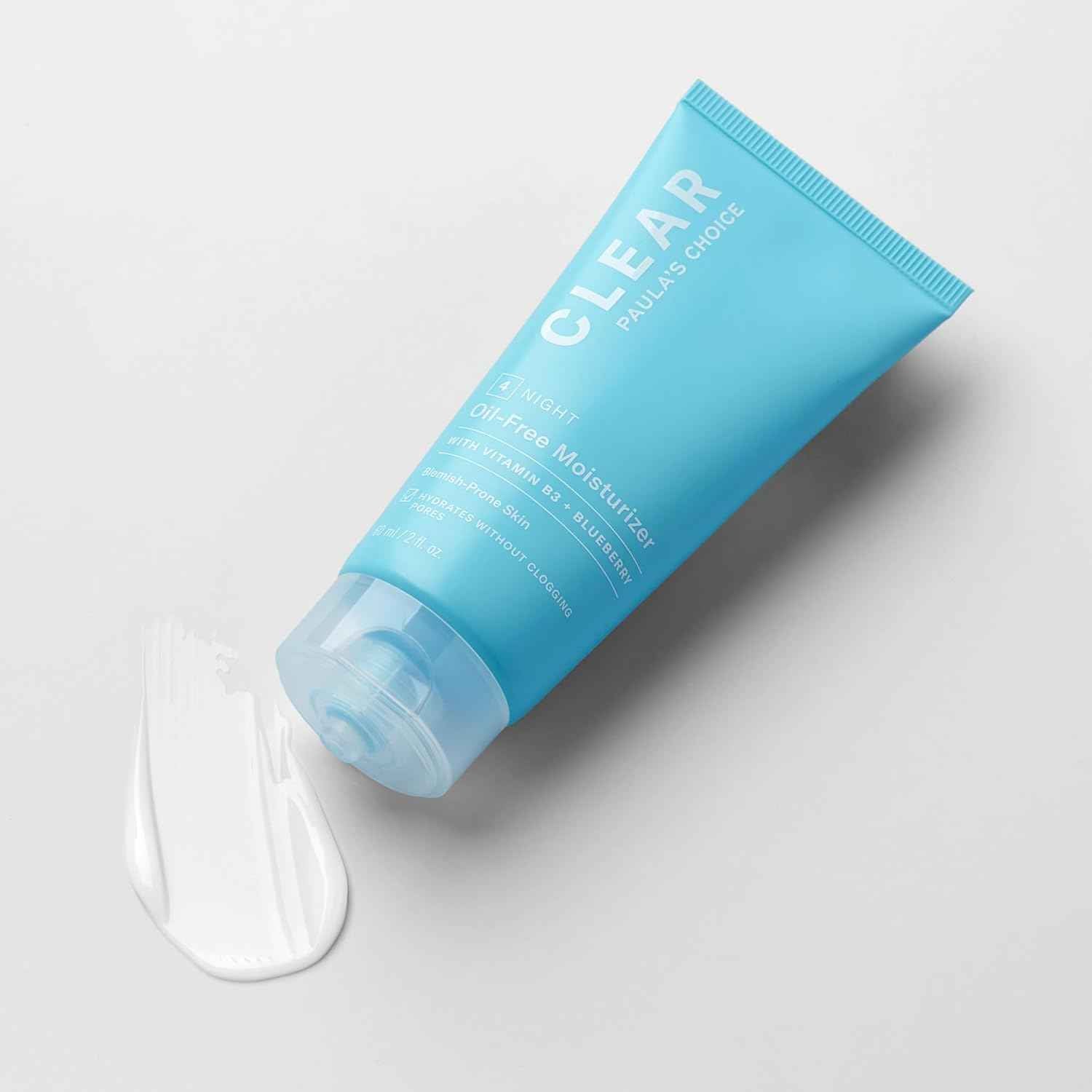 Paula's Choice CLEAR Oil-Free Face Moisturizer, Lightweight Facial Cream for Acne-Prone Skin, Hyaluronic Acid, Pore-Minimizing Niacinamide, Soothing Antioxidants, Calms Redness, Fragrance- Free
