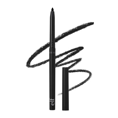 e.l.f. No Budge Retractable Eyeliner, Creamy, Ultra-Pigmented &amp;amp; Waterproof, Creates Bold &amp;amp; Defined Lines, Vegan &amp;amp; Cruelty-Free, Black