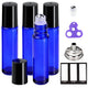 4 Pack Blue with Black Caps