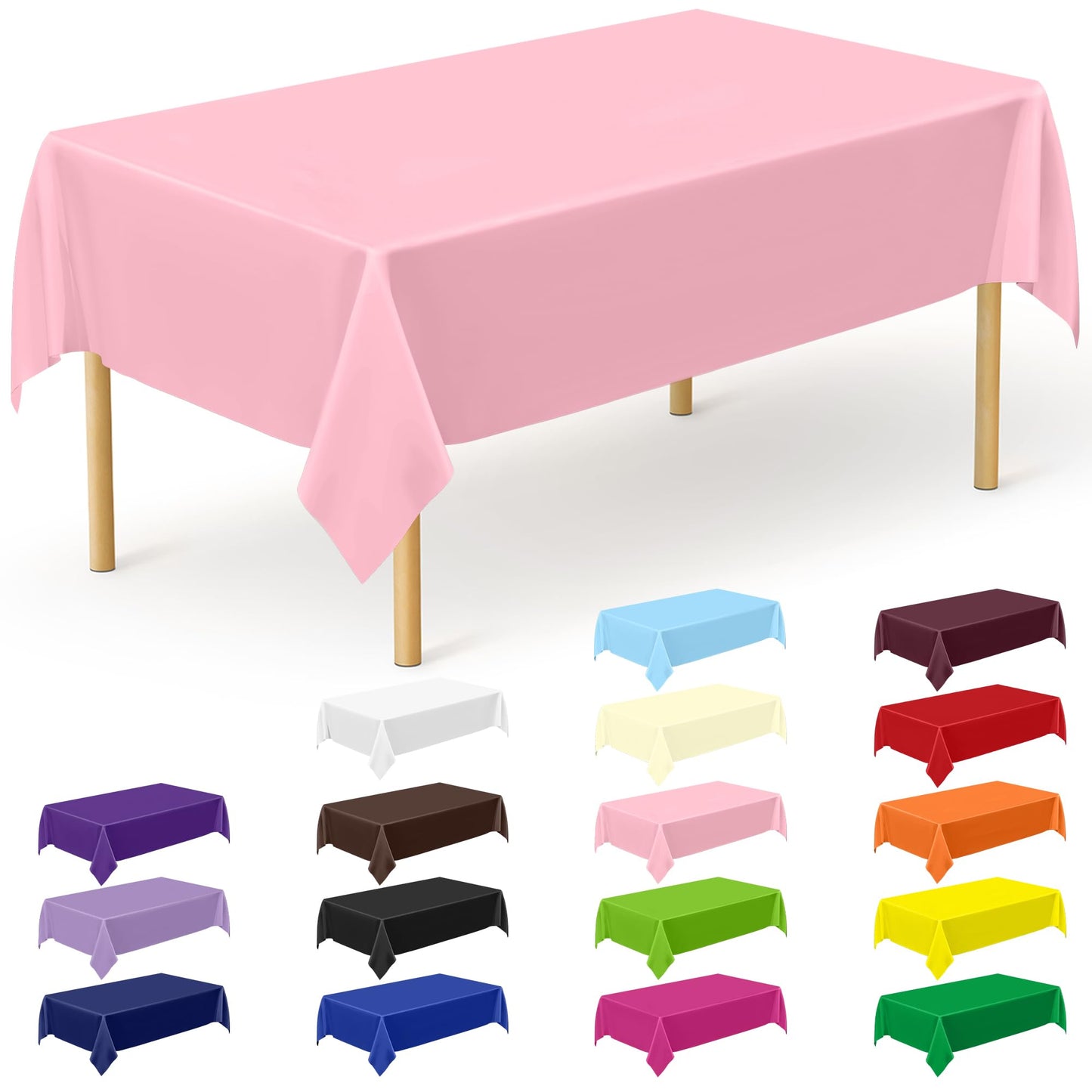 Pink - 12pcs 54x108 in