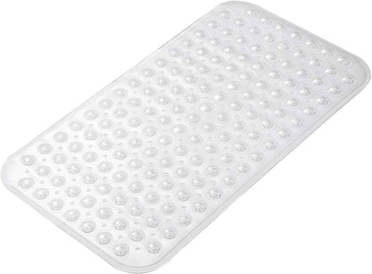 AmazerBath Bath Tub Mat, Medium Size 27.6 x 15 Inches Non-Slip Shower Mats with Suction Cups and Drain Holes, Bathroom Bathtub Mats Machine Washable