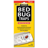 Harris Bed Bug Early Detection Glue Traps 4 Pack - Effective Glue Traps for Early Detection of Bed Bug Infestations