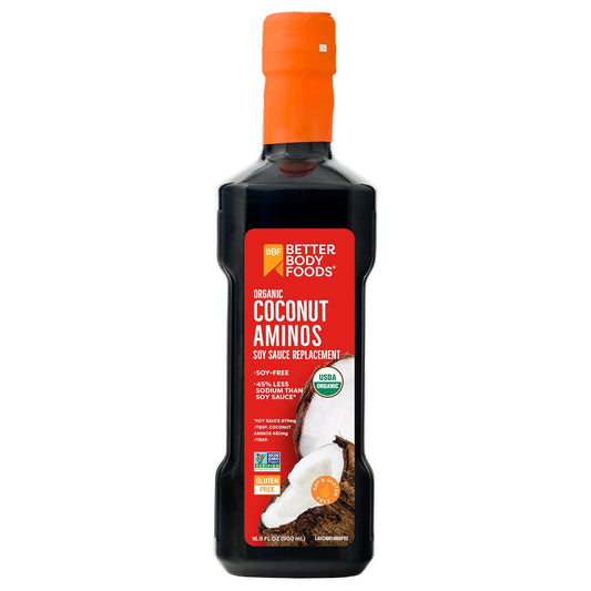 BetterBody_Foods_Organic_Coconut_Aminos,_Soy_Sauce_Alternative,_Gluten_Free,_Soy_Free,_Non-GMO,_16.9_Ounces