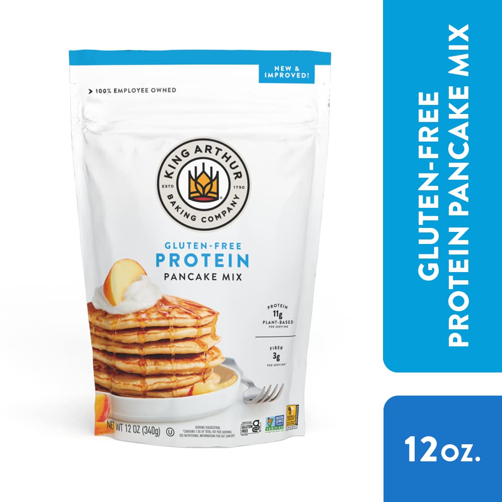 King_Arthur_Flour_Gluten_Free_Protein_Pancake_Mix,_Non-GMO_Project_Verified,_No_Sugar_Added,_Non-Dairy,_12_Oz