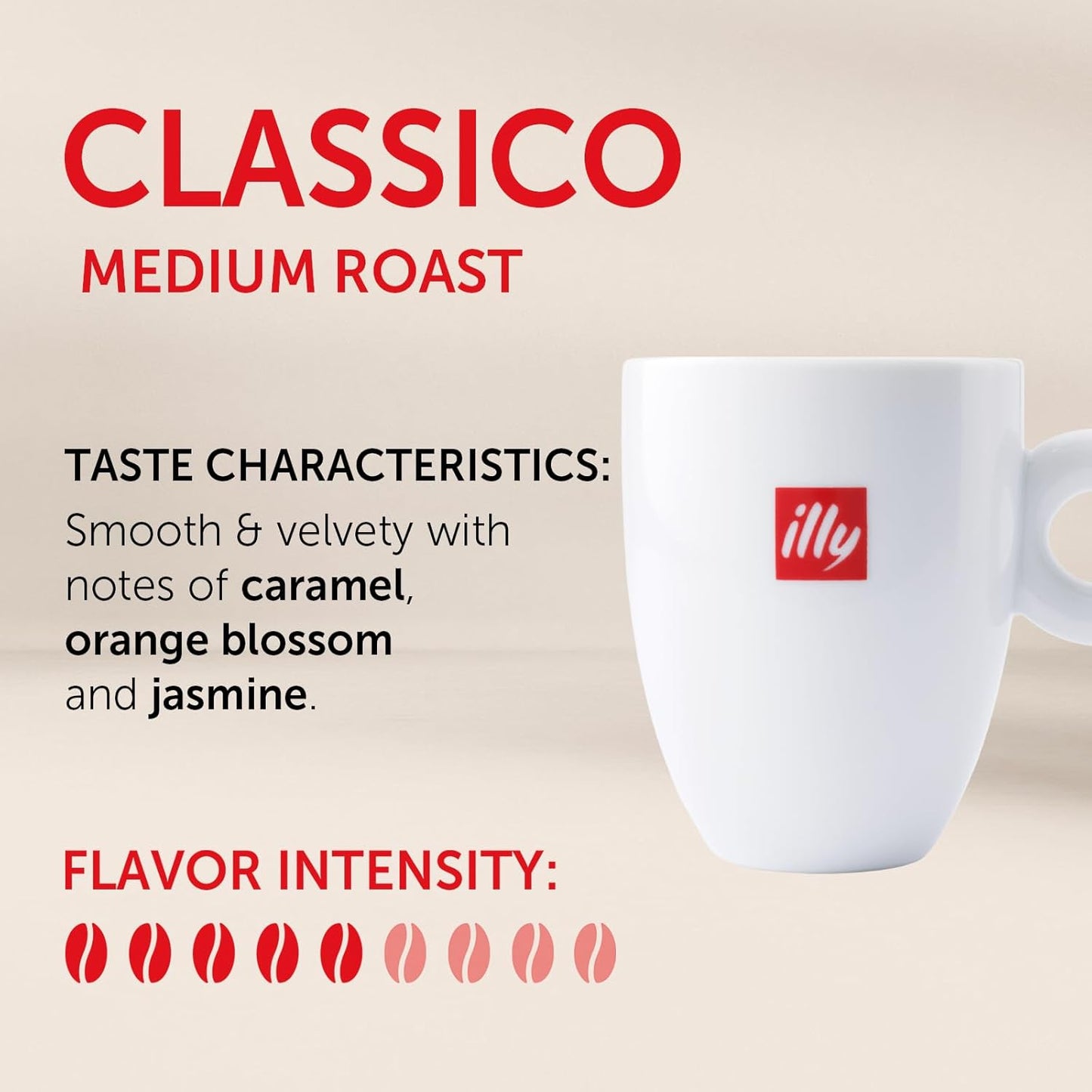 illy_Instant_Coffee-_100%_Arabica_Coffee_–_Classico_Medium_Roast_-_Notes_Of_Caramel,_Orange_Blossom_&_Jasmine_-_Easy_Preparation_-_Convenient_Coffee_Instant_Format_-_Roasted_In_Italy_–_3.3_Ounce