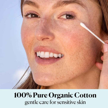 Sky Organics - Organic Cotton Swabs - Ultra Soft Tips - Strong & Durable - Hypoallergenic - Chlorine Free - Sustainable - Natural, Vegan & Cruelty Free - Skin Care & Self Care