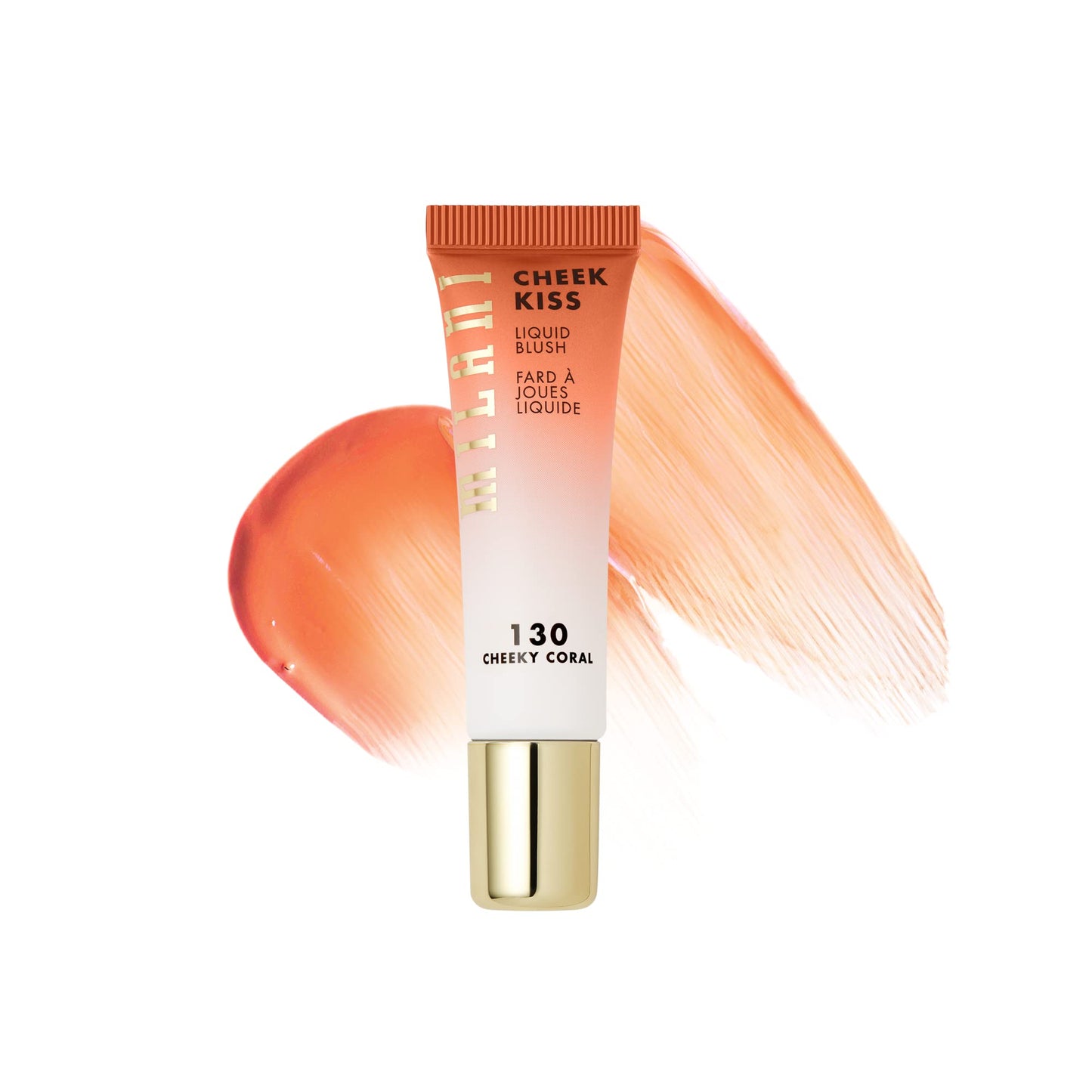 Milani Cheek Kiss Liquid Blush Makeup, Lightweight, Blendable &amp;amp; Buildable for Radiant Flushed Cheeks, Skin-Loving Formula - Cheeky Coral