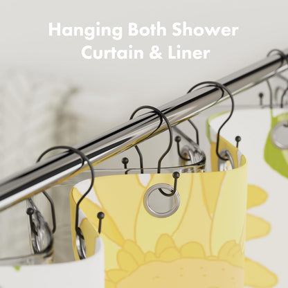 AmazerBath_Shower_Curtain_Hooks_Black_Shower_Curtain_Rings,_Simple_Double_Hook_Shower_Curtain_Hooks_Rust_Proof,_Smooth_Sturdy_Metal_Shower_Hooks_for_Shower_Curtain_Rod,_12_Pcs_Shower_Rod_Hooks