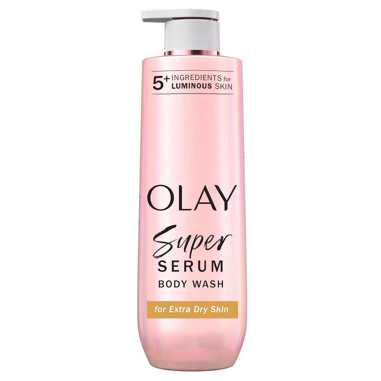 Olay_Super_Serum_Body_Wash_for_Extra_Dry_Skin,_24hr_Long_Lasting_Rich_Hydration,_5+_Ingredient_Complex_for_Bright,_Even,_Firm,_&_Luminous_Skin,_with_Collagen_Peptide,_Vitamin_C_&_Shea_Butter,_20_fl_oz