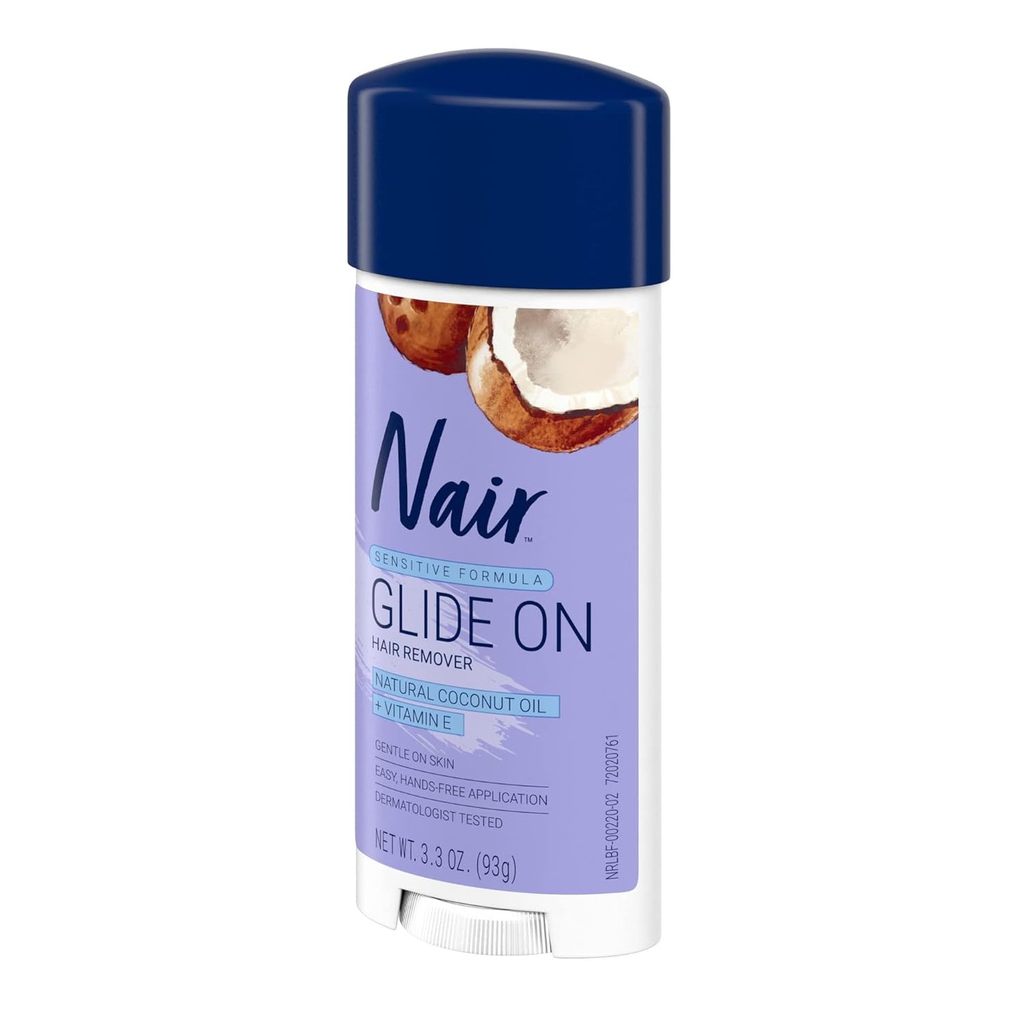 Nair_Sensitive_Formula_Glide_On,_Hands-Free_Applicator_Hair_Removal_Cream_with_Coconut_Oil_and_Vitamin_E_for_Body,_3.3_oz 