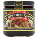 Better Than Bouillon Premium Roasted Beef Base, Made with Seasoned Beef, Blendable Base for Added Flavor, 38 Servings Per Jar