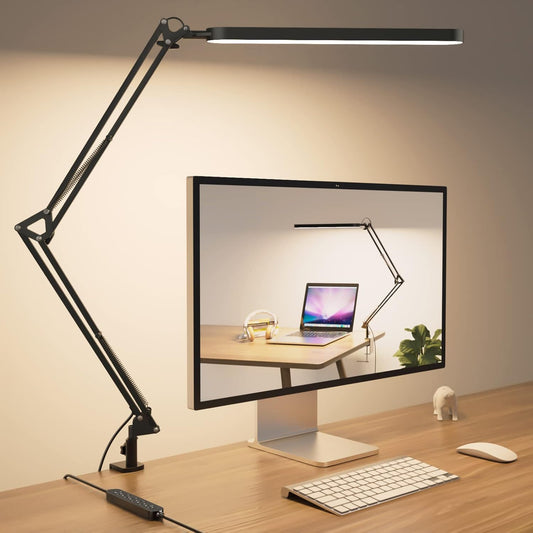 SKYLEO_Desk_Lamp_for_Home_Office,_Eye_Comfortable_LED_Desk_Light_for_Long_Hours,_Adjustable_Swing_Arm_with_Memory_Function,_Black