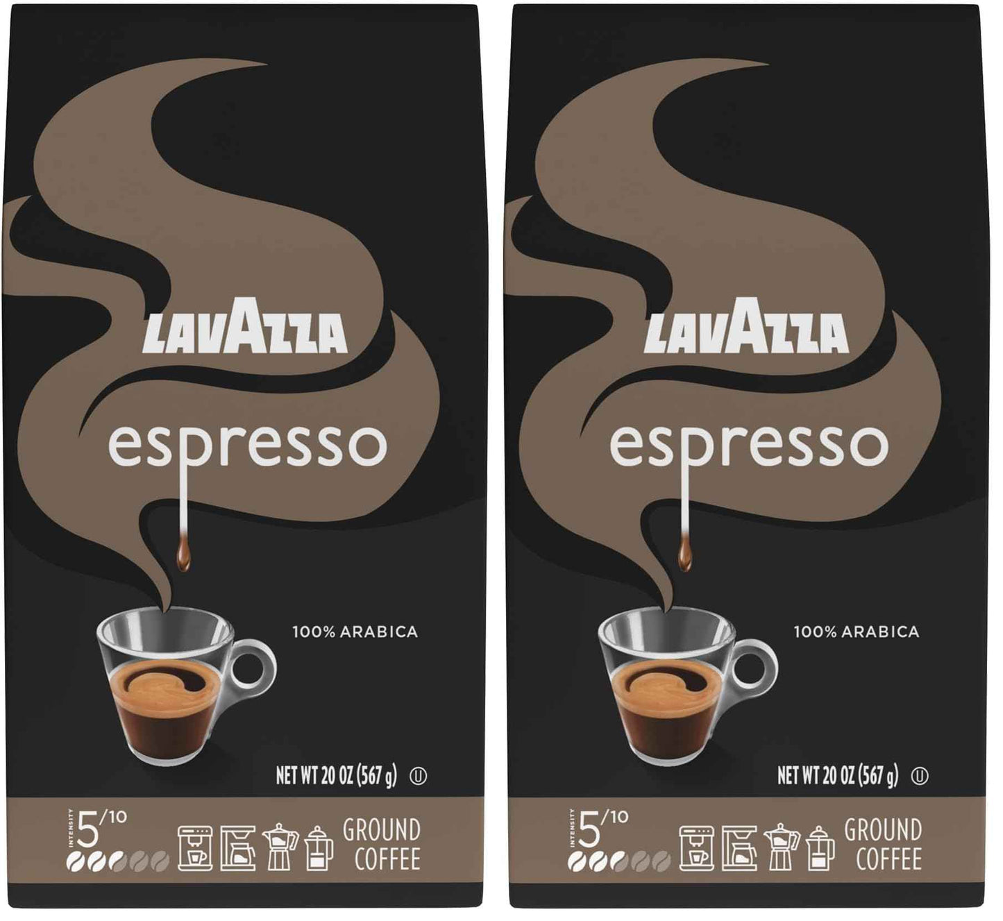 Lavazza Espresso Ground Coffee, Medium Roast, 100% Arabica