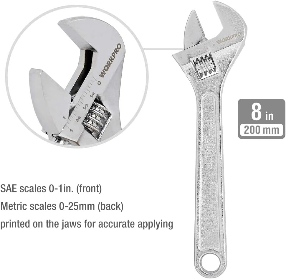WORKPRO_Large_Pliers_&_Wrench_Set_6-Piece_(10"_Water_Pump,_10"_Slip_Joint,_8"_Long_Nose,_8"_Linesman,_6"_Diagonal,_8"_Adjustable_Wrench)_for_DIY_&_Home_Use,_W001329A