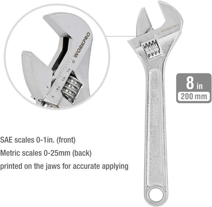WORKPRO_Large_Pliers_&_Wrench_Set_6-Piece_(10"_Water_Pump,_10"_Slip_Joint,_8"_Long_Nose,_8"_Linesman,_6"_Diagonal,_8"_Adjustable_Wrench)_for_DIY_&_Home_Use,_W001329A
