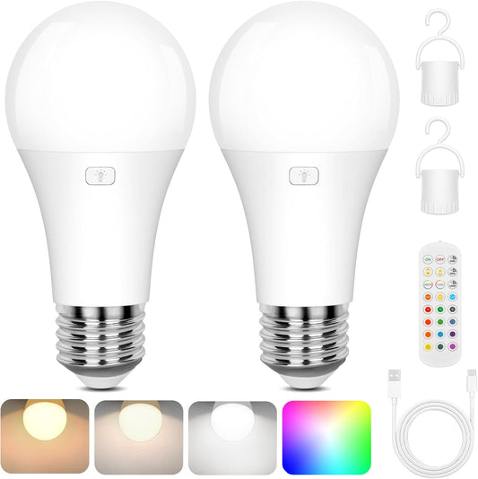 Rechargeable_Battery_Operated_A19_Light_Bulb_with_Remote_Control,_Dimmable_Detachable_LED_Bulb_with_15_Colors_Selectable_&_3_Timer,_Wireless_Puck_Light_Bulb_for_Wall_Sconce,_Non-Hardwired