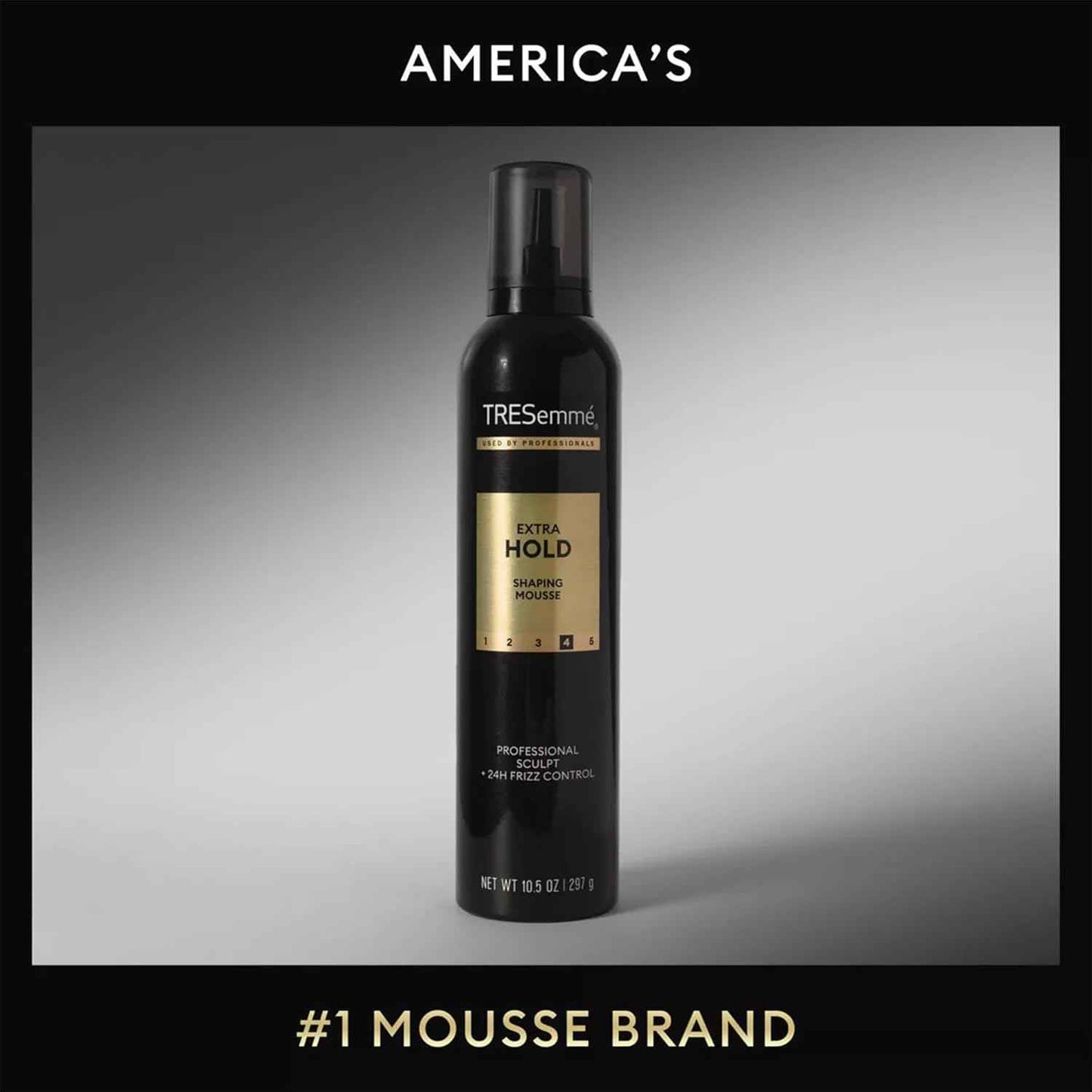 TRESemmé Shaping Mousse, Extra Hold 2-Pack + Travel-Size Bottle – Moisturizing Hair Mousse for Sculpting, 24H Frizz Control (3 Piece Set)