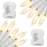 18ft 50 LED Battery Operated Christmas Lights, 8 Modes with Timer - Waterproof for Indoor & Outdoor Decor