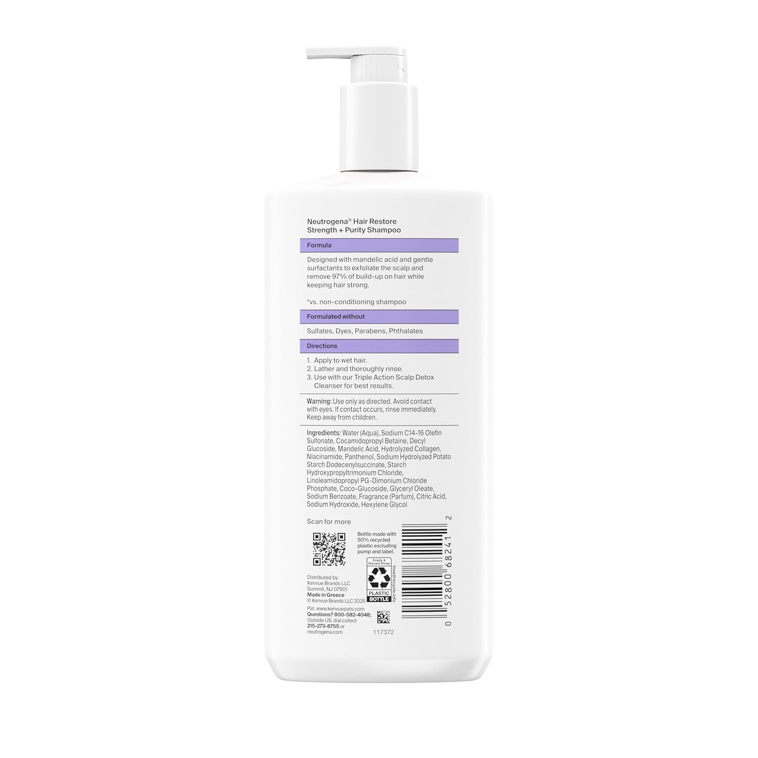 Neutrogena_Hair_Restore_Strength_+_Purity_Shampoo,_Exfoliating_Hair_Wash_with_1.5%_Mandelic_Acid_Gently_Removes_97%_of_Buildup_&_Reduces_Shedding_due_to_Breakage,_Paraben-Free,_13_fl_oz