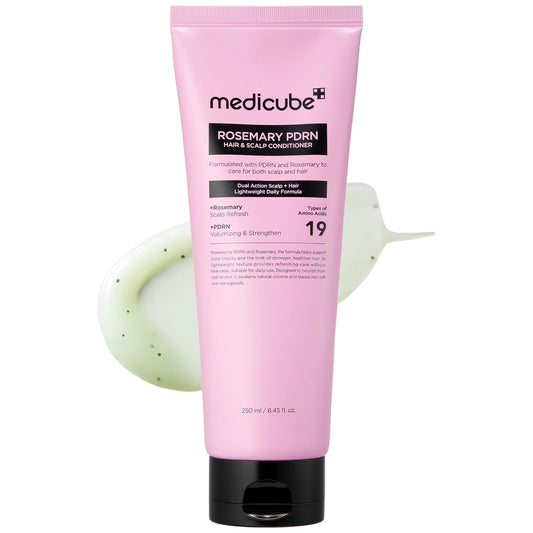 medicube_Rosemary_PDRN_Scalp_to_Strand_Nourishing_Conditioner_|_Lightweight_Yet_Effective_Care_for_Dry,_Fine,_Weak-Looking_Hair_|_Amino_Acid_for_Strength_&_Softness_|_Korean_Hair_Care,_8.45_fl.oz